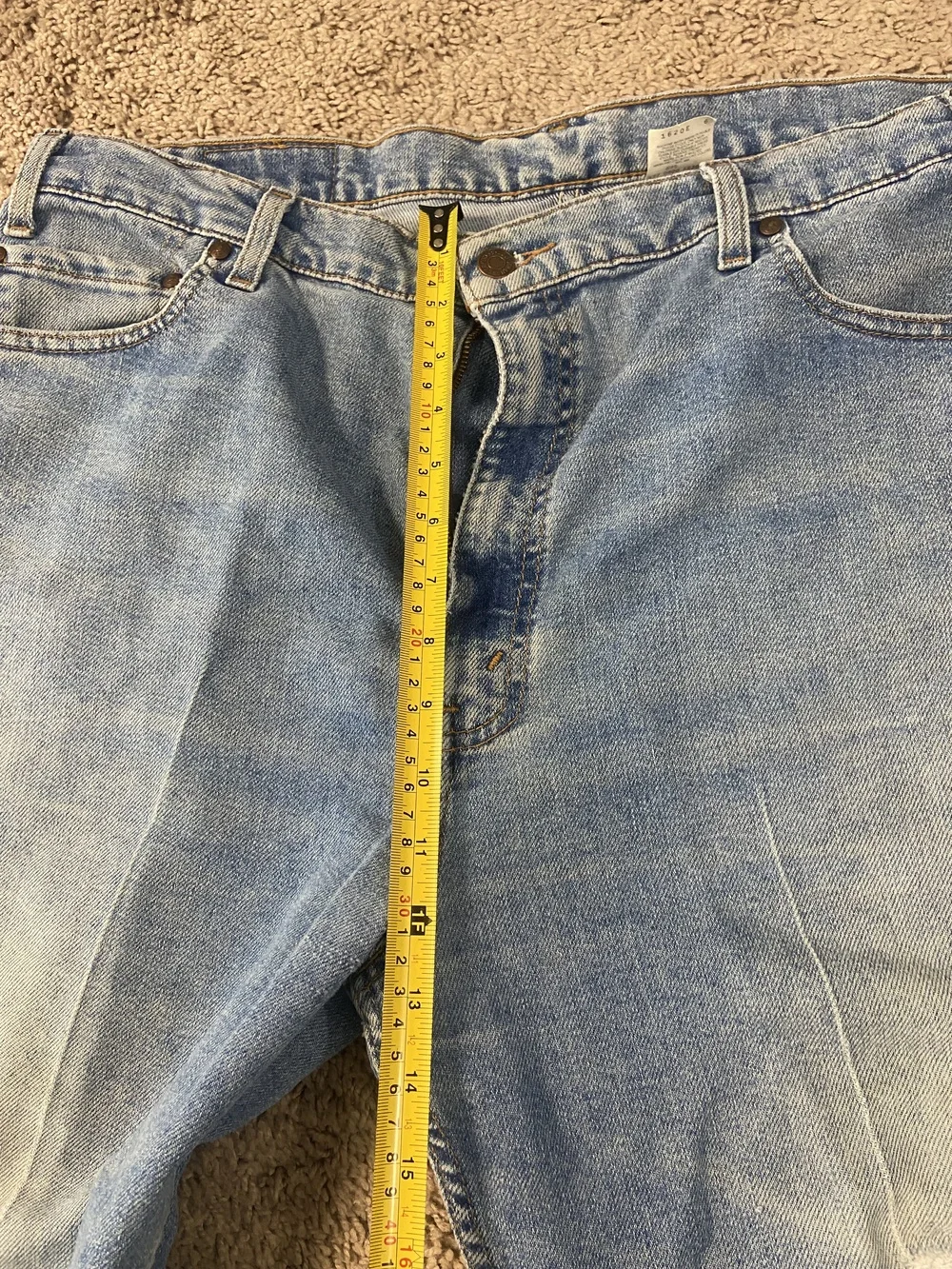 Levis 540 Jeans Mens 40x30 Flex Comfort Fit Relaxed Tapered Distressed Denim